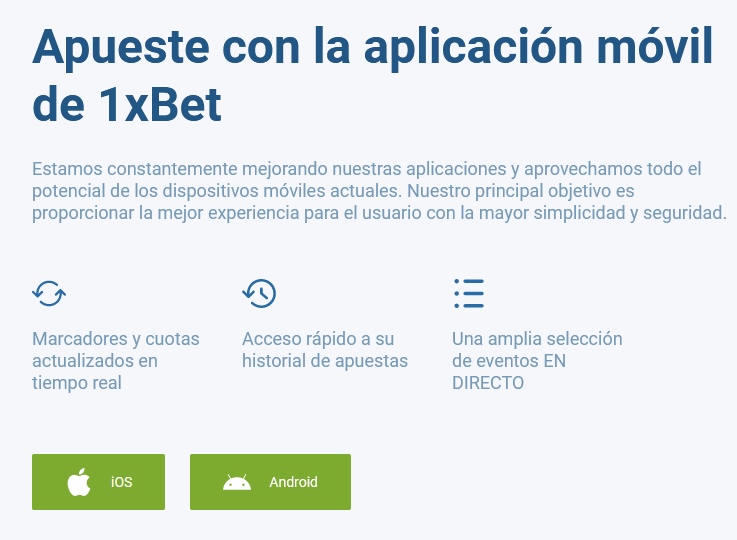 Visualización de la oferta de aplicaciones