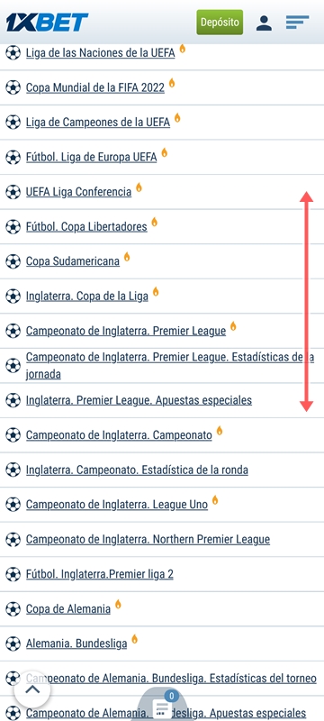 La lista de ligas disponibles es enorme