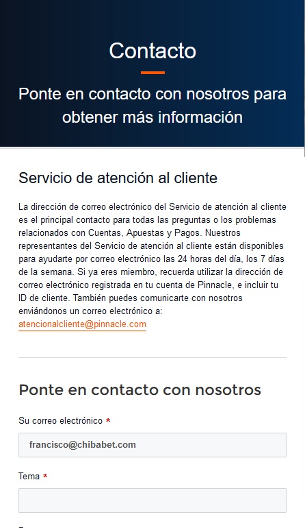 Servicio de atención al cliente